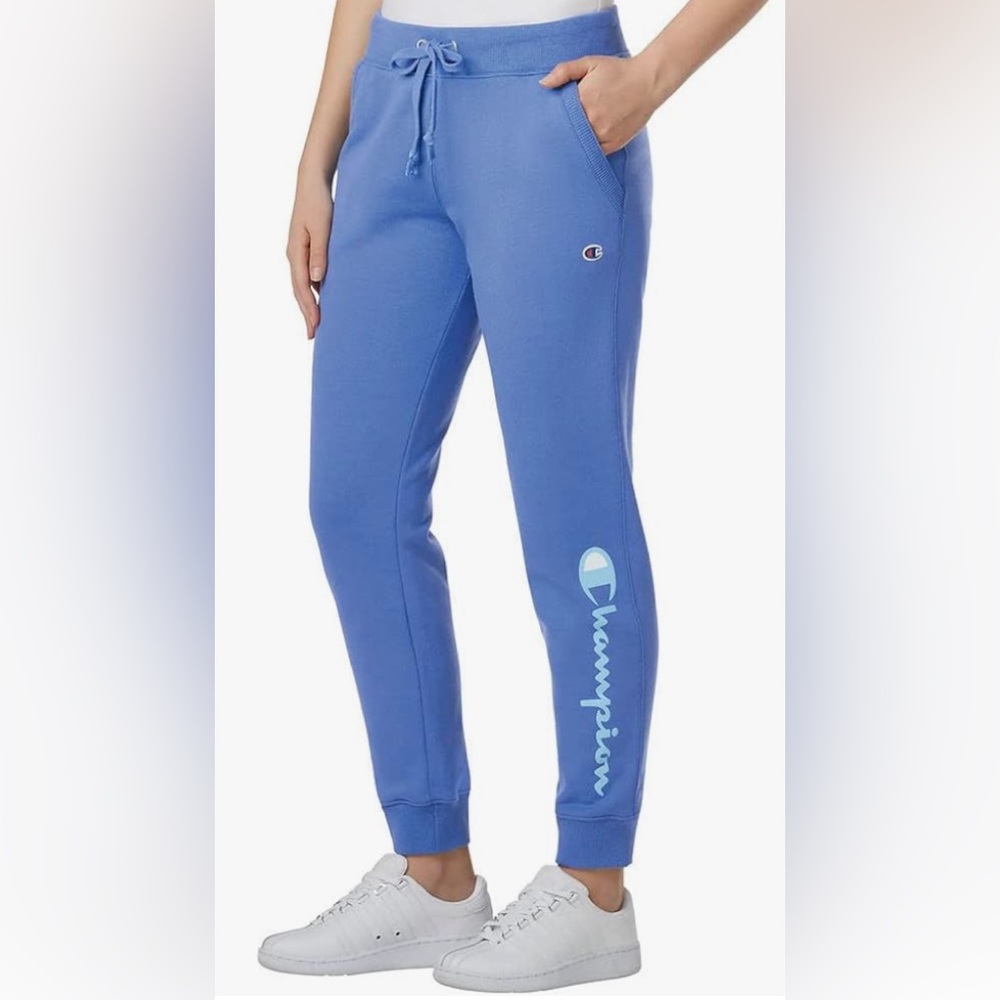 Champion Blue Powerblend, Fleece, Warm and Comfortable Joggers Size Smal…